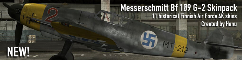 11 Historical Finnish Air Force Messerschmitt Bf 109 G-2 4K skins. 11 Historical Finnish Air Force Messerschmitt Bf 109 G-2 4K skins.